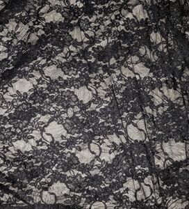 Black Lace Flowy Sleeve Top